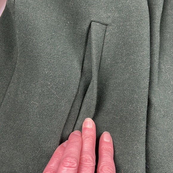 One Minute Fashion Green Retro Coat with Faux Fur Collar - Picture 7 of 11